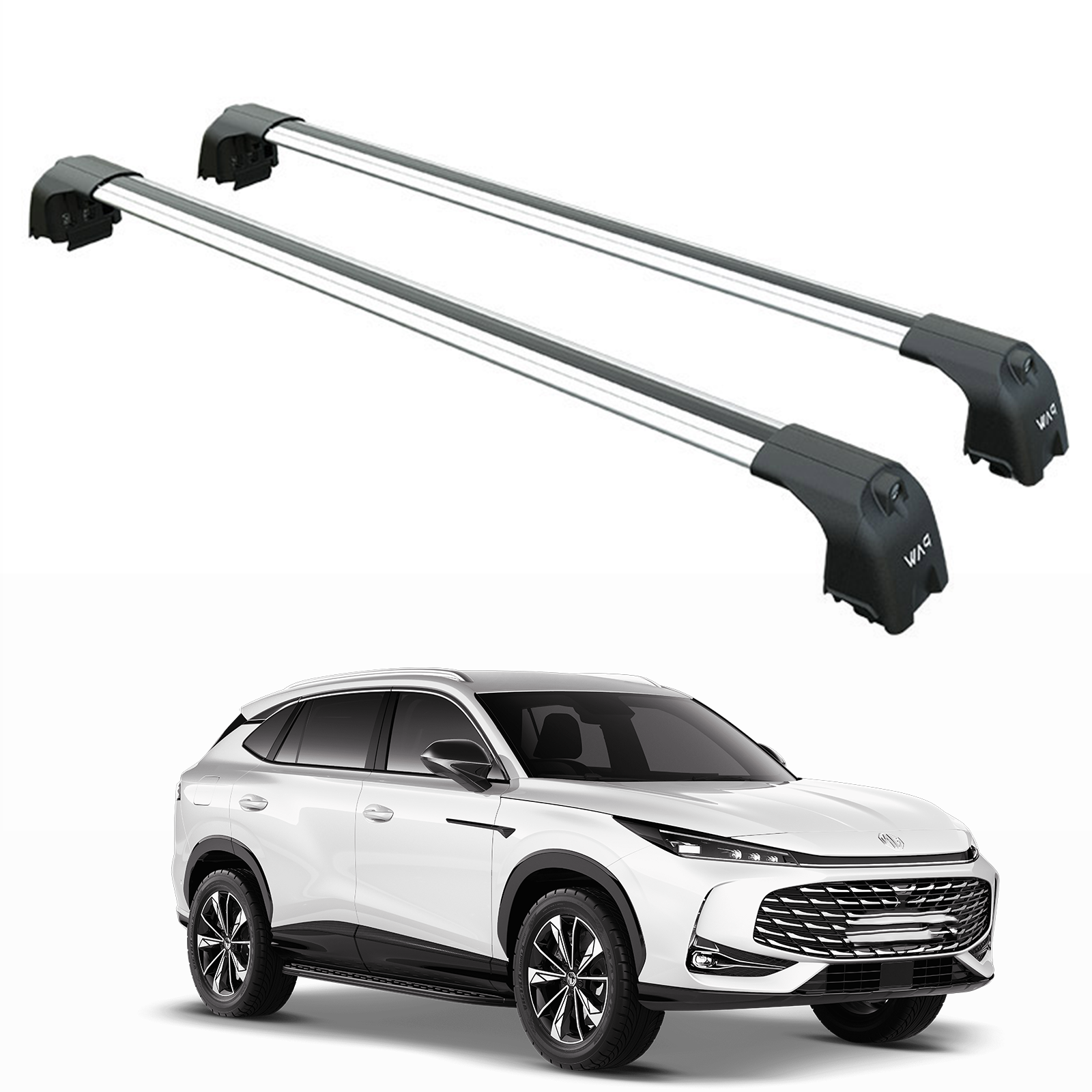 For MG HS Phev Roof Rack Cross bars to For Flush Roof Rails Silver For MG HS Phev Roof Rack Cross bars to For Flush Roof Rails Silver